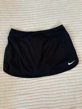 Nike Black Dri-FIT Performance Skort with White Swoosh